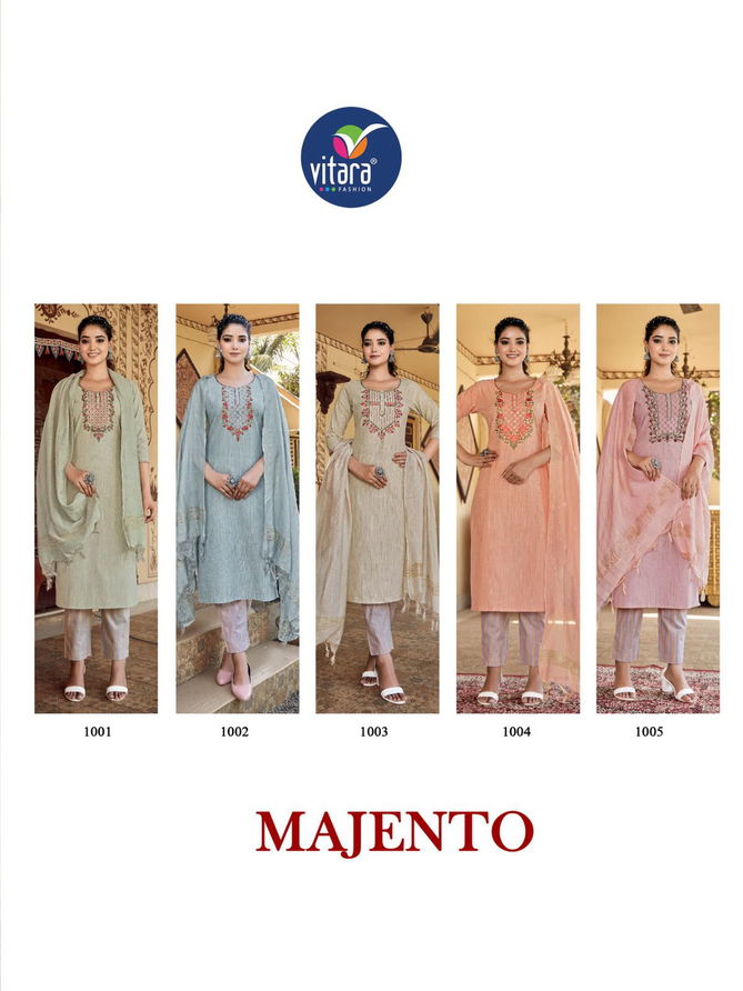 Majento By Vitara Readymade Salwar Suits Catalog